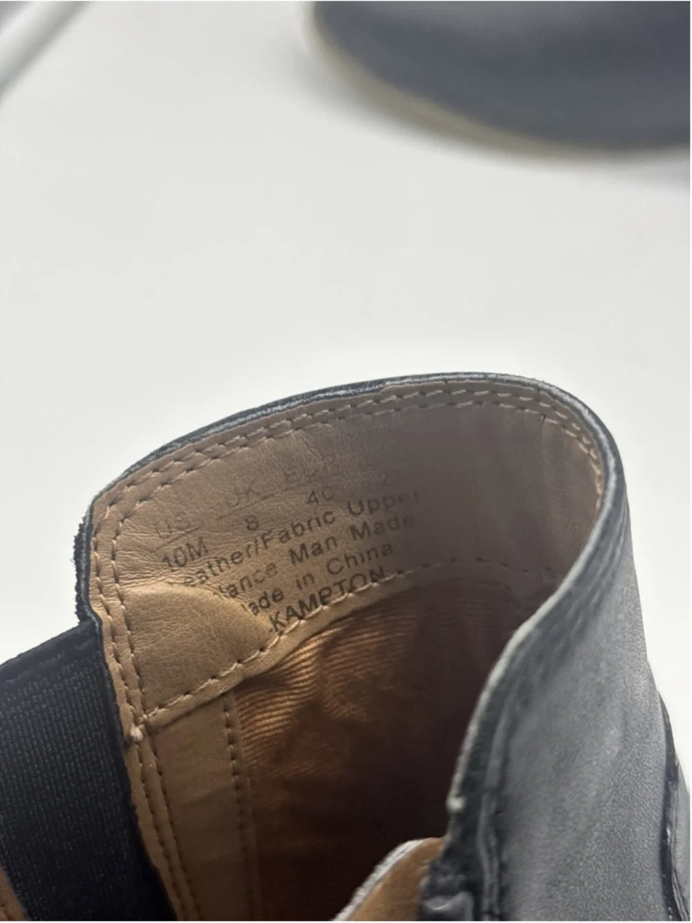 Franco Sarto Kampton Black Leather Chelsea Ankle Boots Women’s Size 10 M